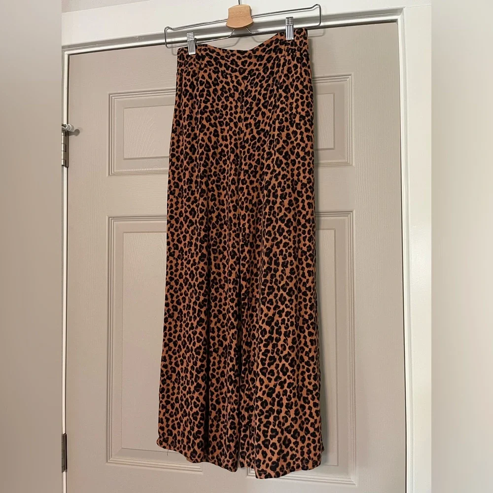 Nordstrom Rack Leopard Print High Waist Pants - Picture 1 of 7